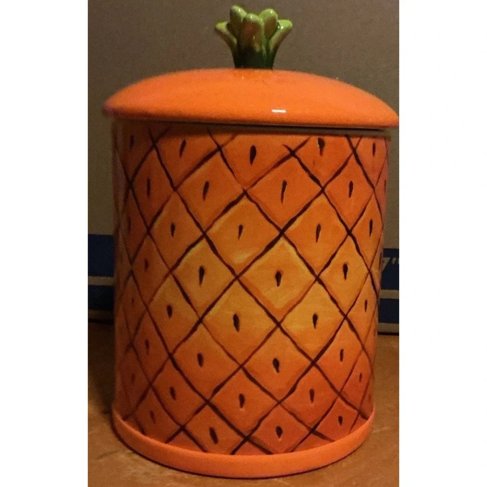 2019 Nickelodeon Spongebob Square‎ Pants Pineapple Orange Creamic Cookie Jar